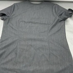 Figs Casma 3 pocket graphite v neck scrubs top small thumbnail 6