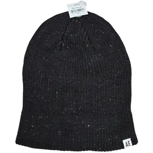 American Eagle Outfitters Mens Womens Black Speckled Knit Beanie Hat‎ One Size thumbnail 3