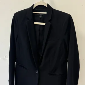 Ann Taylor Petite Single Button Blazer Jacket Size‎ 6P Professional Career Black thumbnail 4