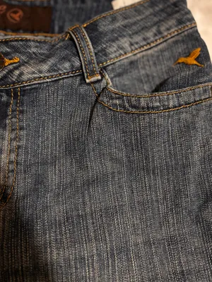 Gra 2 Womens Blue Denim Jeans Size 7 Embroidered Flap Pocket Bootcut Y2K thumbnail 2