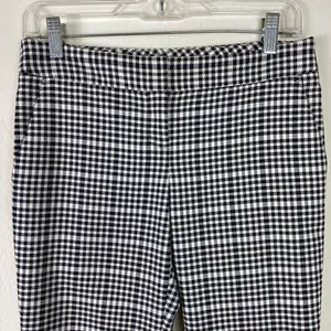 Express Columnist Black & White Plaid Low Rise Dress Pant Trousers Size 0 thumbnail 3