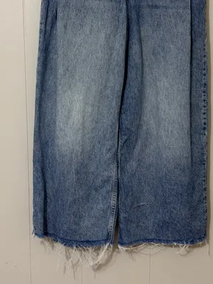 We The Free Old West Slouchy Jeans High Rise Wide Leg Blue Size 28 thumbnail 4