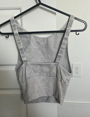 Free People Movement Grey Crop Top thumbnail 2