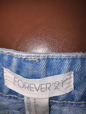 Forever 21 Denim Mini Skirt Small Good Condition thumbnail 7