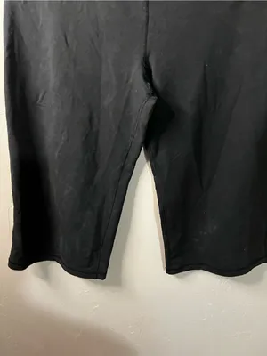 Sansara Black Yoga Wide Leg Crop Capri Leggings Mid Rise Athleisure thumbnail 4
