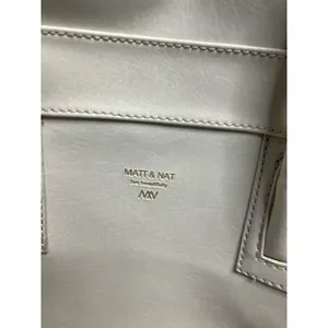 Matt &‎ Nat ivory vegan Leather bag medium size shoulder crossbody strap thumbnail 2