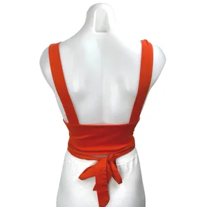 Superdown Orange Sleeveless Strappy Cami Bandeau Bustier Crop Tank Top Size XS thumbnail 2