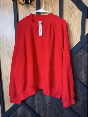 Pink Campus Fleece™ Mock-Neck Sweatshirt thumbnail 2