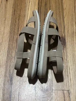 Alta Moda Anatomic Taupe Criss-Cross Slingback Sandals Size 40 (US 9) thumbnail 5
