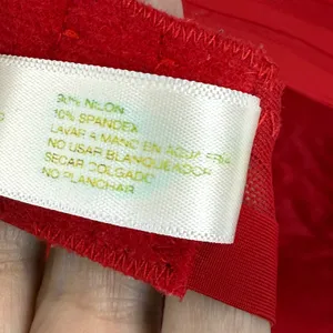Adrienne Vittadini Studio Bra Size 36B Red Plunge Push‎ Up Mesh Accents thumbnail 6