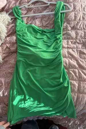 Tiger Mist Green  Mini Dress thumbnail 1