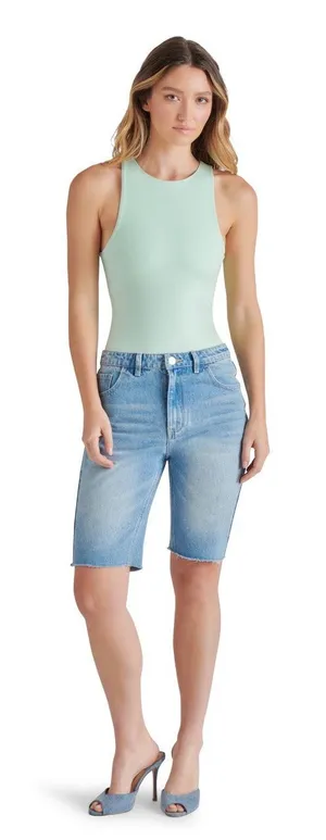 Steve Madden Nico Mint High Neck Stretch Bodysuit NWT Size Small thumbnail 1