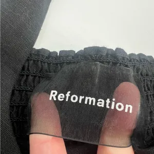 Reformation pepper linen crop top black sz‎ M thumbnail 2