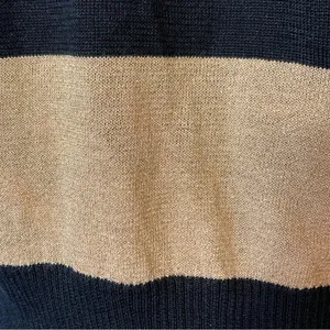 Art & Soul black and gold striped lightweight sweater thumbnail 3