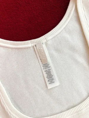 SKIMS cotton rib tank in marble size XS thumbnail 4