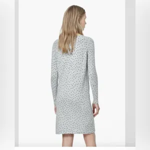 MANGO Gray and Black Polka Dot Sweater dress Size M thumbnail 2