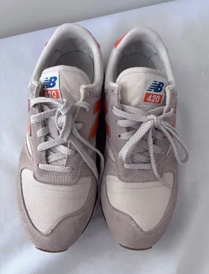 New Balance 420 Sneakers Size 7 Men / 8.5 Women Grey Orange Blue UL420VC2 Suede thumbnail 1