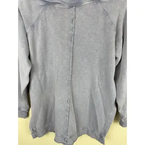 Pilcro Crossover Pullover Sweatshirt Women XXS Long Sleeve Purple Cozy Oversized thumbnail 6