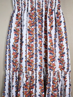 O.P.T. One Pretty Thing Women's M Daphne Floral Smocked Midi Dress NEW thumbnail 5