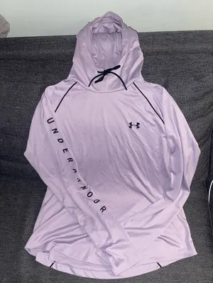 Under Armour Velocity Wordmark Loose Hoodie Lavender UA Tech HeatGear XL thumbnail 2
