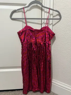 ZARA Dress Pink Sequin thumbnail 2