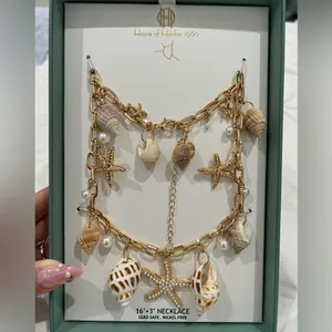 House of Harlow shell chain necklace thumbnail 2