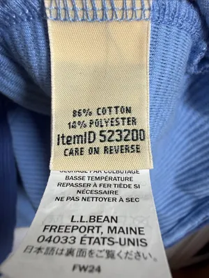 L.L. Bean Women's Airlight Knit Snap-front Pullover in Blue W2492 Sz L thumbnail 4