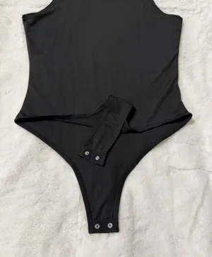 Aeropostale Black Sleeveless Thong Bodysuit Size Small thumbnail 7
