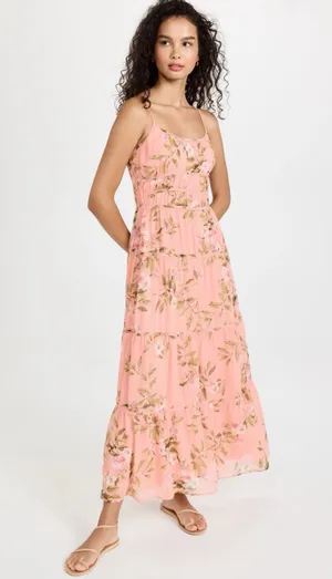 Lost + Wander Pink Ruffle Dress thumbnail 1