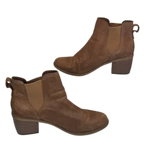 Timberland Leather Chelsea Boots Women's 11 Brown Block‎ Heel ReBOTL Defender thumbnail 2