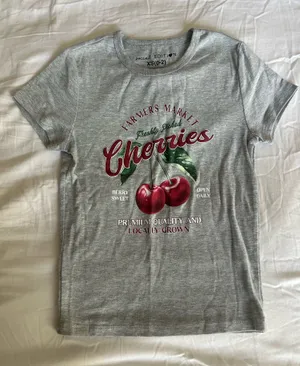Baby Tee Gray Size XS thumbnail 1
