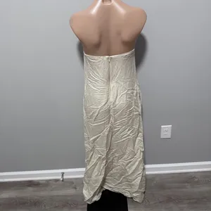 Song of Style Revolve Cream Strapless Maxi Dress Small thumbnail 5