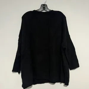 H One Black Knit Oversized Pullover Sweater Size L thumbnail 9