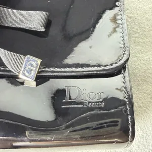 Christian Dior Beaute' Makeup Cosmetic Bag Wallet Set GWP Black thumbnail 7