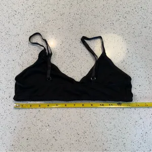 Free People Intimately Midnight Black Bralette Size L thumbnail 2