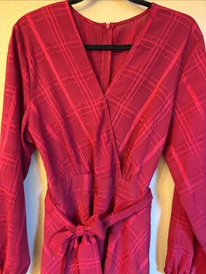 Selfie Leslie Burgundy Red V-Neck Ruffled Mini Romper thumbnail 12