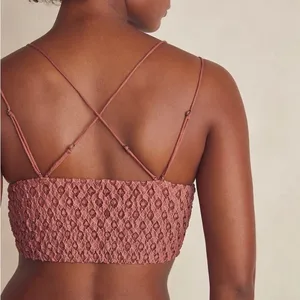 Free People One Copper Adella Crochet Lace Bralette Sz S thumbnail 11