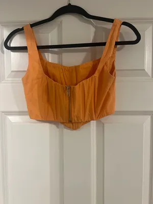 Corset Crop Top Orange Size 2 thumbnail 3
