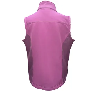 L.L. Bean Women's Softshell‎ Fleece Lined Vest Plum Purple Size Large EUC thumbnail 3