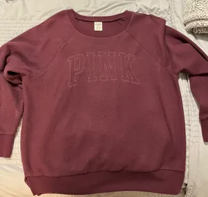 PINK Victoria’s Secret Burgundy Sweatshirt thumbnail 1