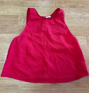 Aritzia Wilfred Red Octave Trapeze Preppy Classic Drapey Quiet Luxury Tank S thumbnail 1