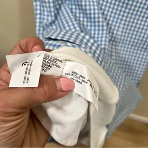 NWT ZARA COMBINATION GINGHAM DRESS size medium thumbnail 13