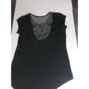 Victoria's Secret Black Sheer Pattern Sequin Short Sleeve Top S Retro Girl Glam thumbnail 7