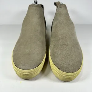 Dolce Vita Tasha Grey Suede Slip On Wedge Sneaker Ankle Boots Women’s 8 M thumbnail 2