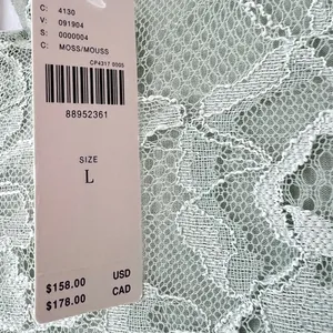 Anthropologie Maeve Green Lace‎ Mini Dress Women’s Large Mock Neck Sleeveless thumbnail 9