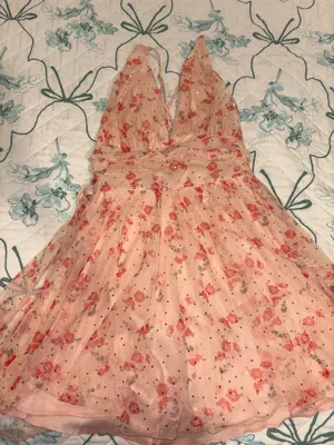 Lucy in the Sky Floral Plunge Dress thumbnail 1