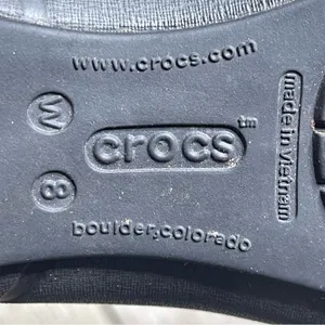 Crocs Flats Womens Size 8 Black Patent Shiny‎ Cap Toe Ballet Slip On Shoes 12300 thumbnail 5