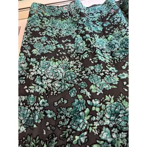 NWOT Lulus Green Black Minka Floral Burnout Velvet Maxi Dress Sweetheart Size XS thumbnail 6