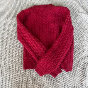 Red Chunky Knit Cardigan thumbnail 2