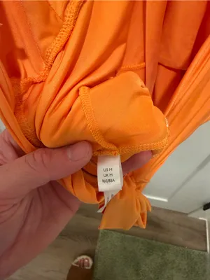 Urban Outfitters Orange Halter-Back Bodysuit thumbnail 5